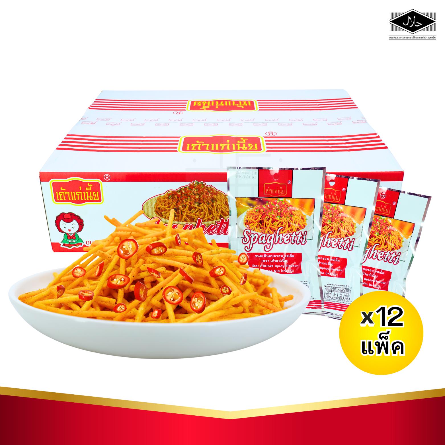 ลดราคา! เส้นฝอย เถ้าแก่เนี้ย เผ็ดจัด กรอบเพลิน 12 แพ็ค