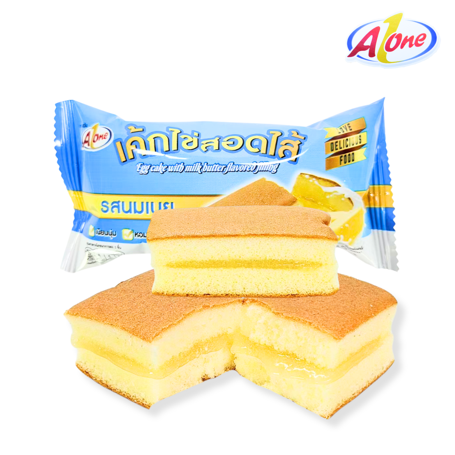 ขนมเค้กไข่สอดไส้รสนมเนยตรา A-One 1 ลังบรรจุ 12 กล่องรวมทั้งหมด 144 ชิ้น! แป้งเค้กนุ่มหอมละมุนไส้นมเนยหวานกำลังดีอร่อยจนต้องลอง! ️เก็บไว้ได้นานถึง 6 เดือน พกพาสะดวกอร่อยได้ทุกที่ทุกเวลา