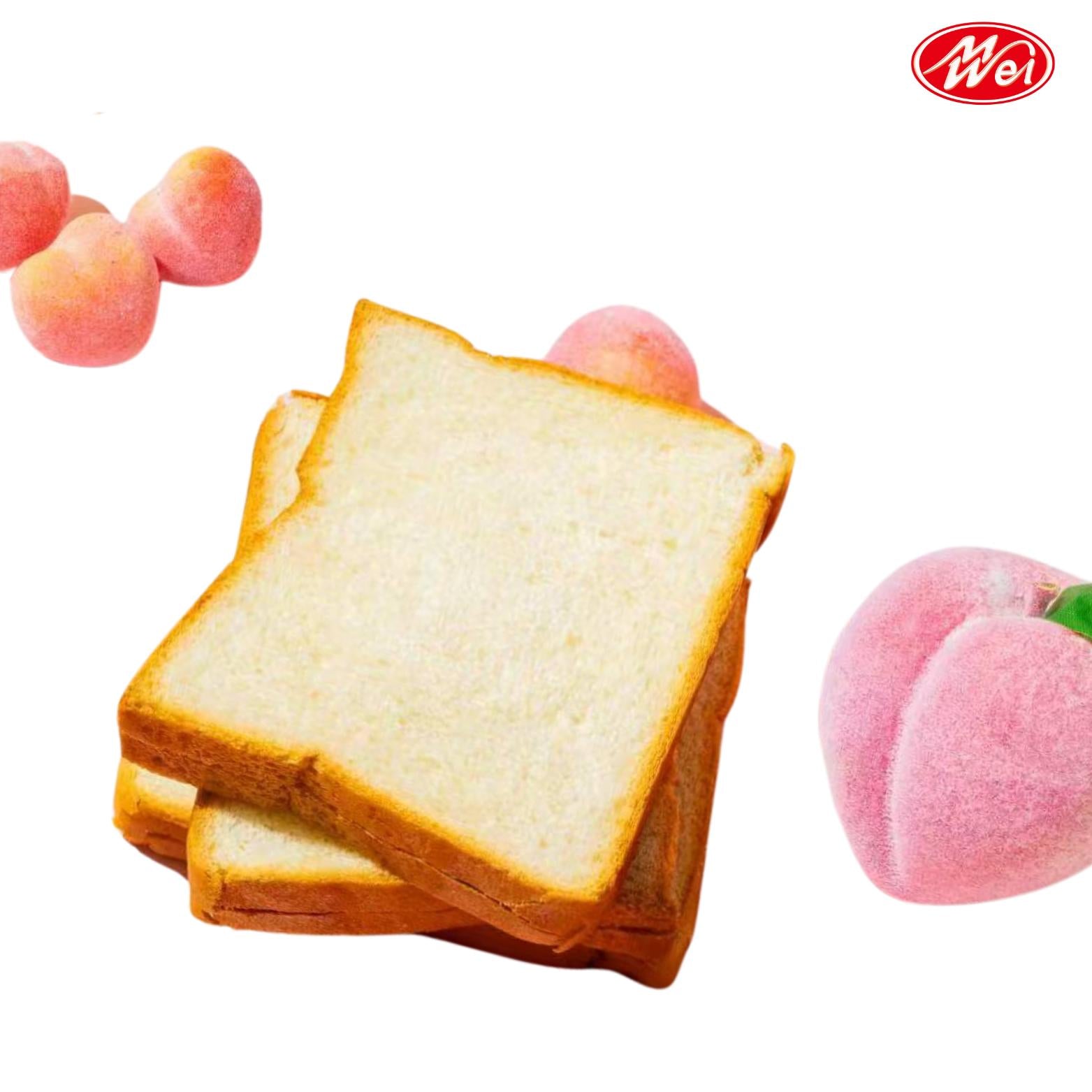 ขนมปังแซนด์วิชรสพีช ตรา meiwei ยกลัง 12 แพ็ค / รวม 144 ชิ้น! แป้งแซนวิชนุ่มๆ หอมหวานเต็มคำทุกคำ เก็บไว้ได้นานถึง6เดือนอร่อยได้ในช่วงเวลาที่ต้องการ
