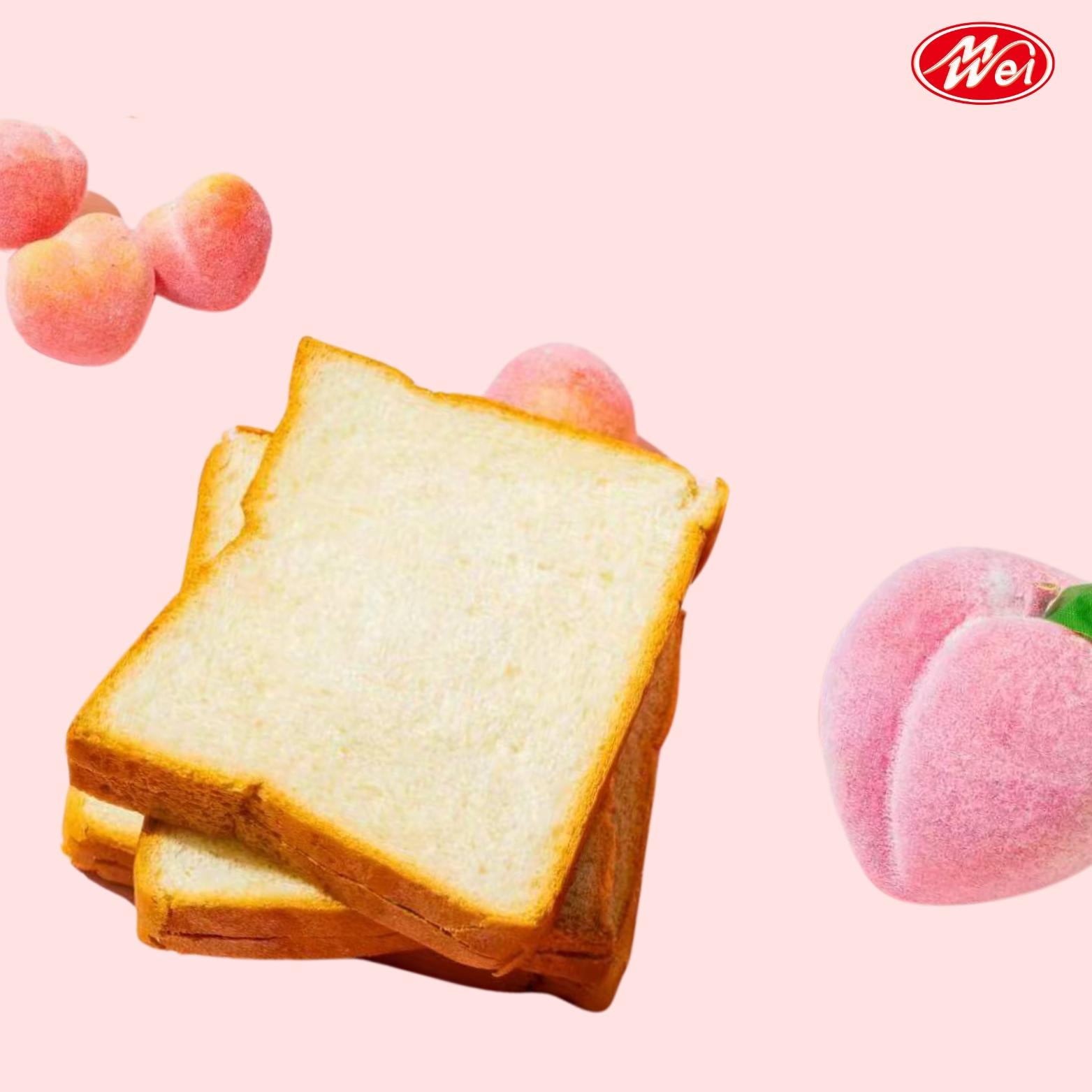 (สินค้าใหม่) ขนมปังแซนวิชรสพีช 1แพ็ค12ชิ้น(ตราเหม่ยเว่ย)แป้งนุ่มอร่อยไส้ครีมพีชหอมๆขนมเปี๊ยะไอ้