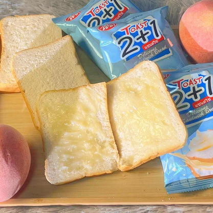 (สินค้าใหม่) ขนมปังแซนวิชไส้นม 1แพ็ค12ชิ้น(ตราเหม่ยเว่ย)แป้งนุ่มอร่อยไส้ครีมนมจำนวนมาก