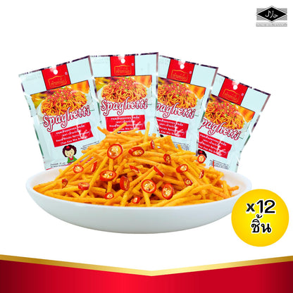 ลดราคา! เส้นฝอย เถ้าแก่เนี้ย เผ็ดจัด กรอบเพลิน 12 แพ็ค