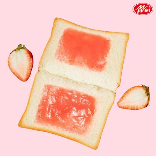 (สินค้าใหม่) ขนมปังแซนด์วิชไส้สตอเบอร์รี่1ลัง12กล่อง(ตราเหม่ยเว่ย)แป้งนุ่มอร่อยไส้ครีมสตอเบอร์รี่